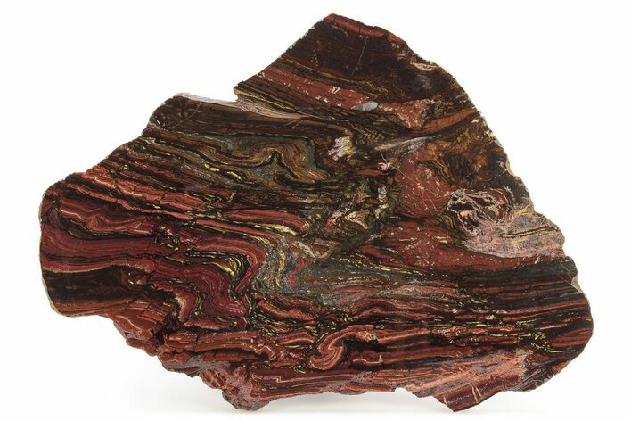 Polished Tiger Iron Stromatolite Slab - Billion Years #261994